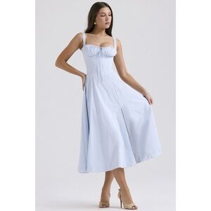 House of CB 'Carmen' Light Blue Maxi Dress